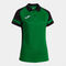 Polo shirt short-sleeve woman Lider green black