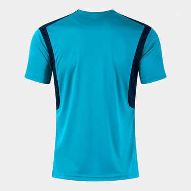Shirt short sleeve man Winner IV fluorescent turquoise dark navy