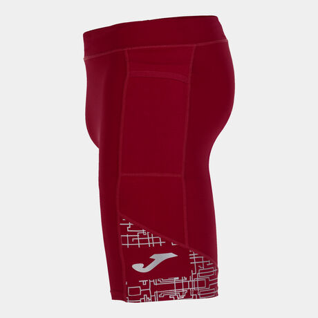 Short tights man Elite VIII burgundy