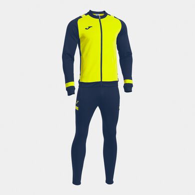 Ch&aacute;ndal hombre Lider amarillo fl&uacute;or dark navy