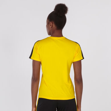 Camiseta manga corta mujer Academy III amarillo negro