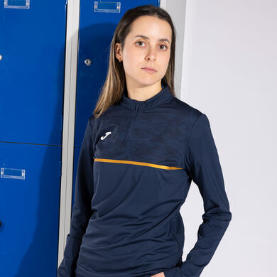 Sweatshirt frau Record III marineblau