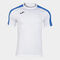 T-shirt maniche corte uomo Academy III bianco blu royal