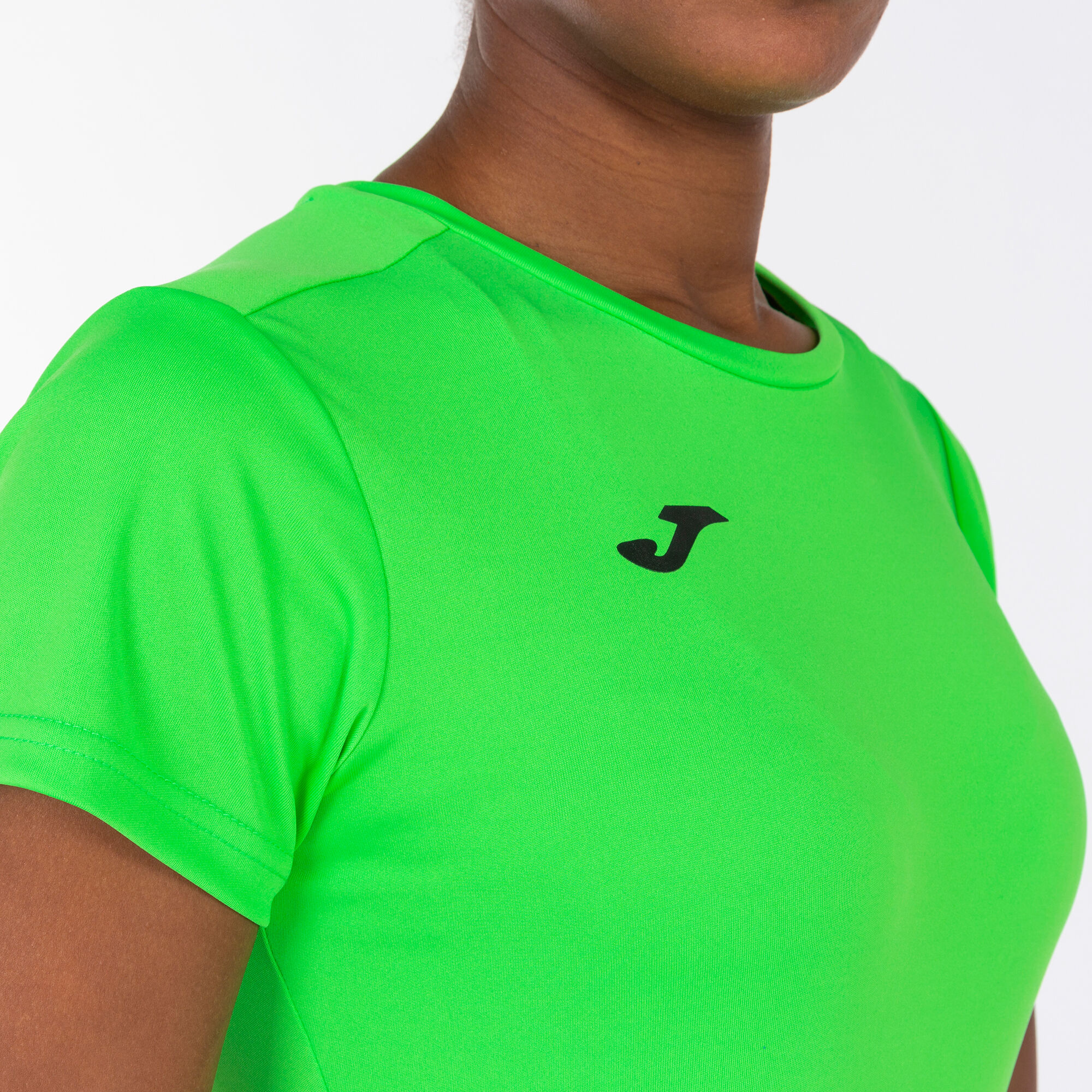 Maglia a manica corta donna Combi verde fluorescente