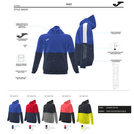 SUDADERA CON CAPUCHA PART