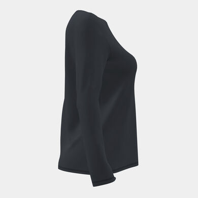 T-shirt manga comprida mulher Organic preto