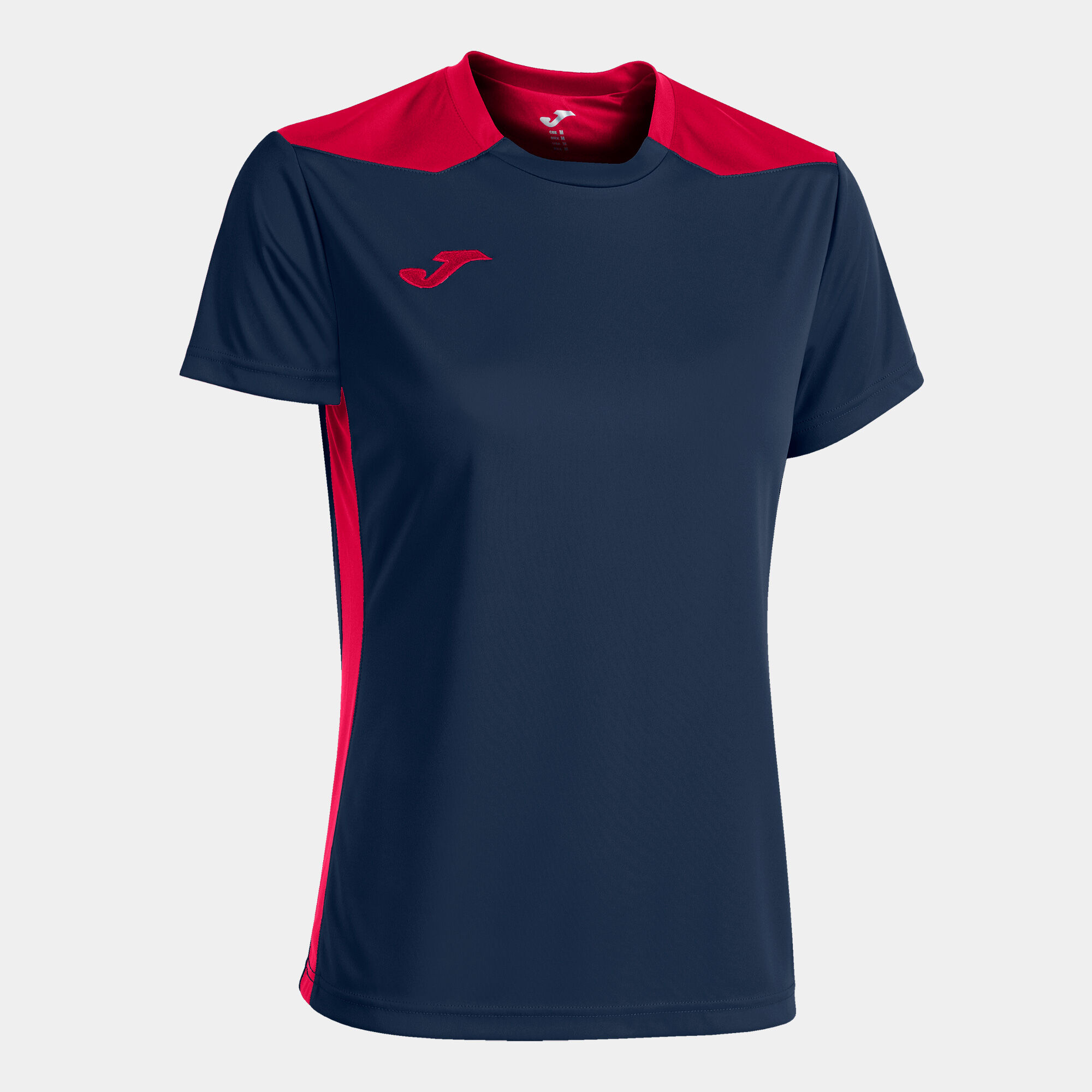 T-shirt manga curta mulher Championship VI azul marinho vermelho