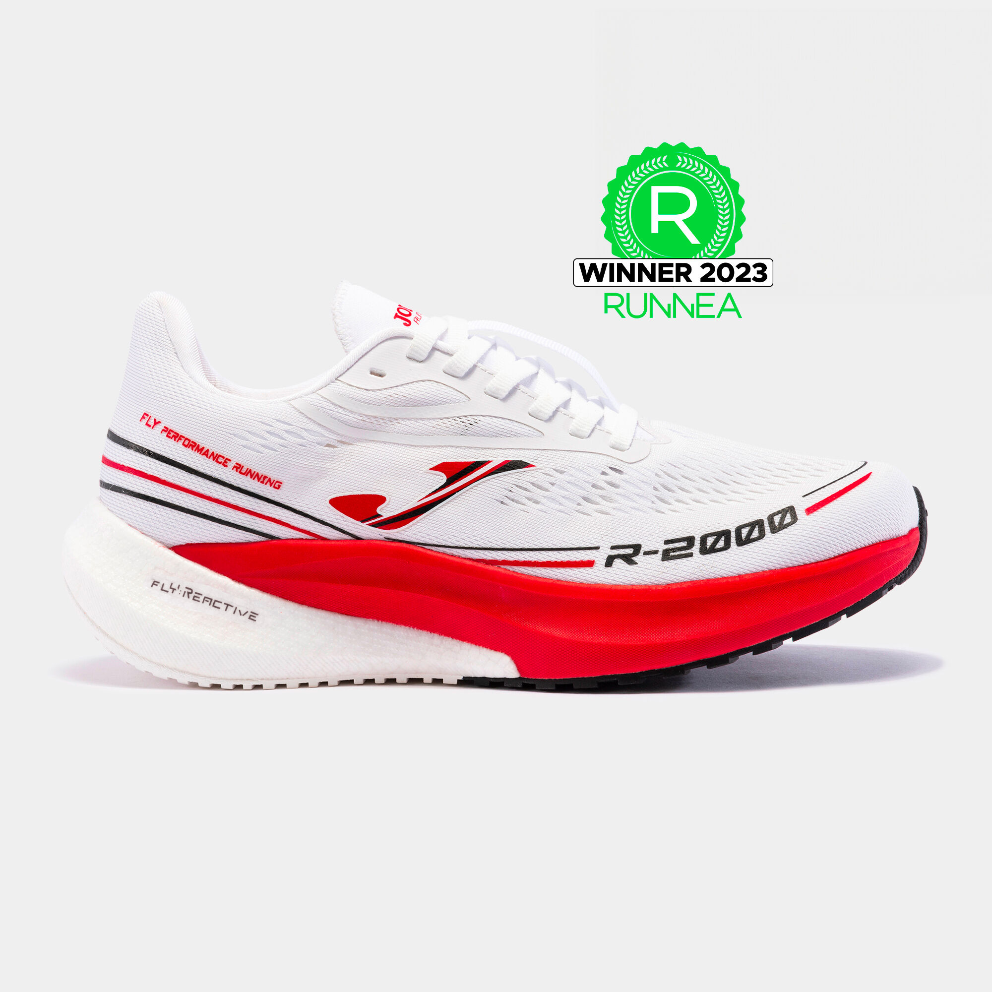 Chaussures running R.2000 24 homme blanc rouge