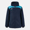 Anorak mulher Trivor II azul marinho escuro azul-turquesa fluorescente