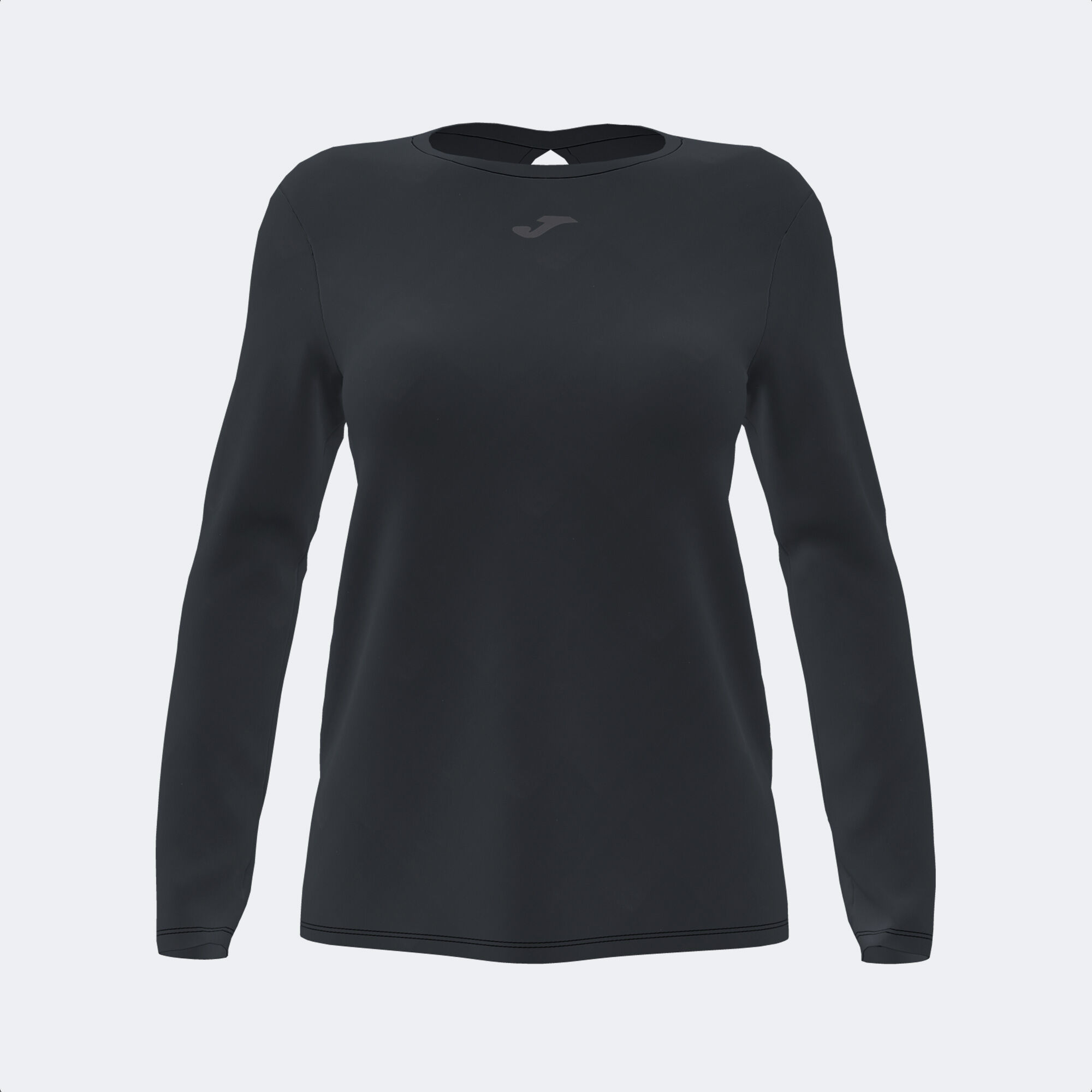 T-shirt manga comprida mulher Organic preto