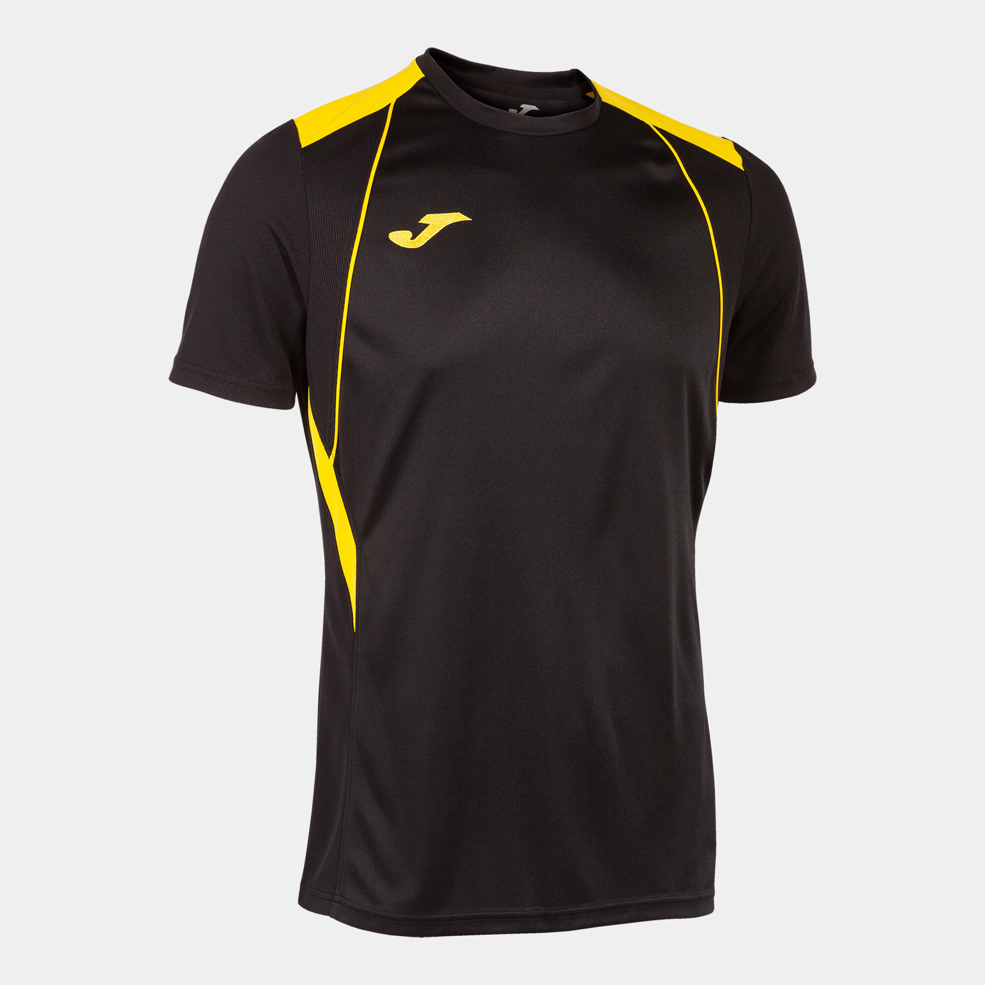 Shirt short sleeve man Championship VII black yellow JOMA
