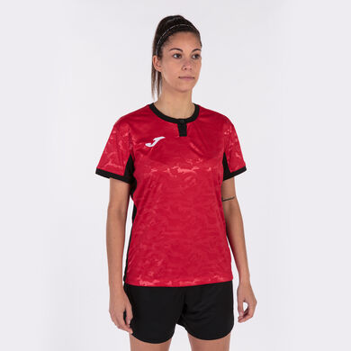 Camiseta manga corta mujer Toletum II rojo negro