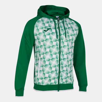 Chaqueta con capucha hombre Supernova III verde blanco