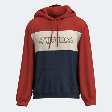 Felpa con cappuccio uomo Mimetic rosso beige blu navy