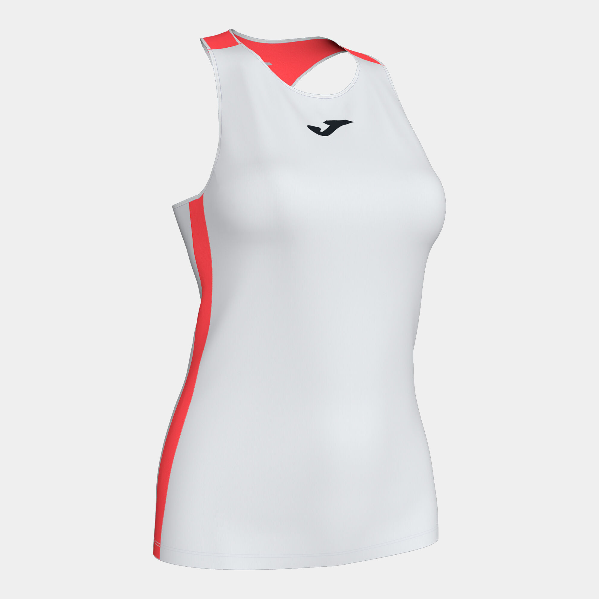 Camiseta tirantes mujer Torneo blanco coral flúor