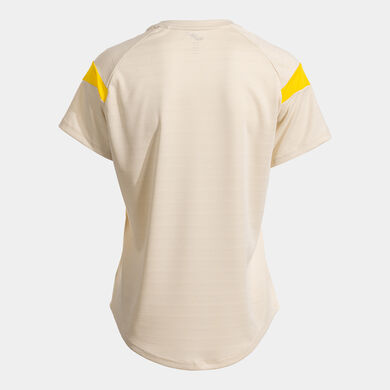 Shirt short sleeve woman Montreal beige yellow