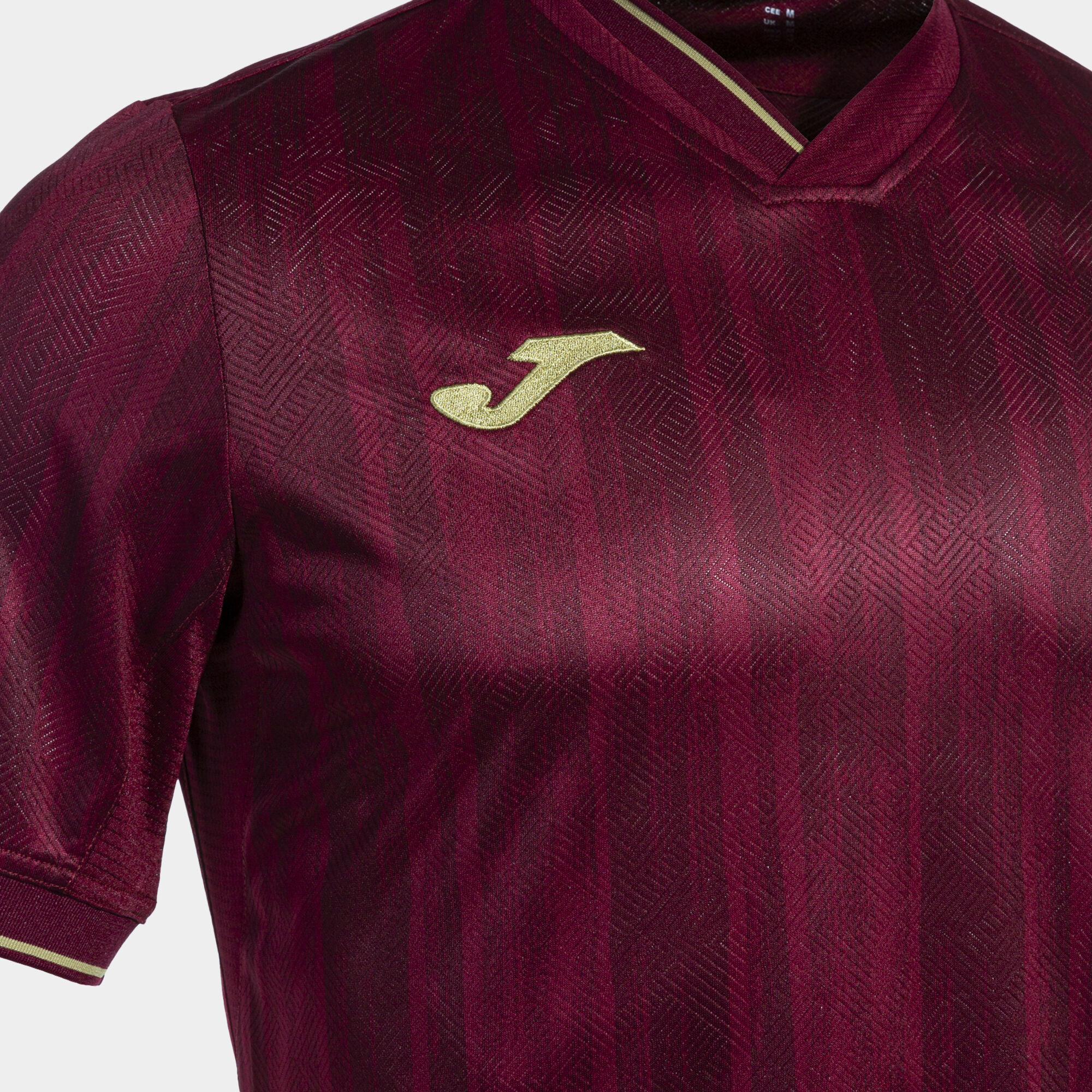 Shirt short sleeve man Gold VI burgundy gold