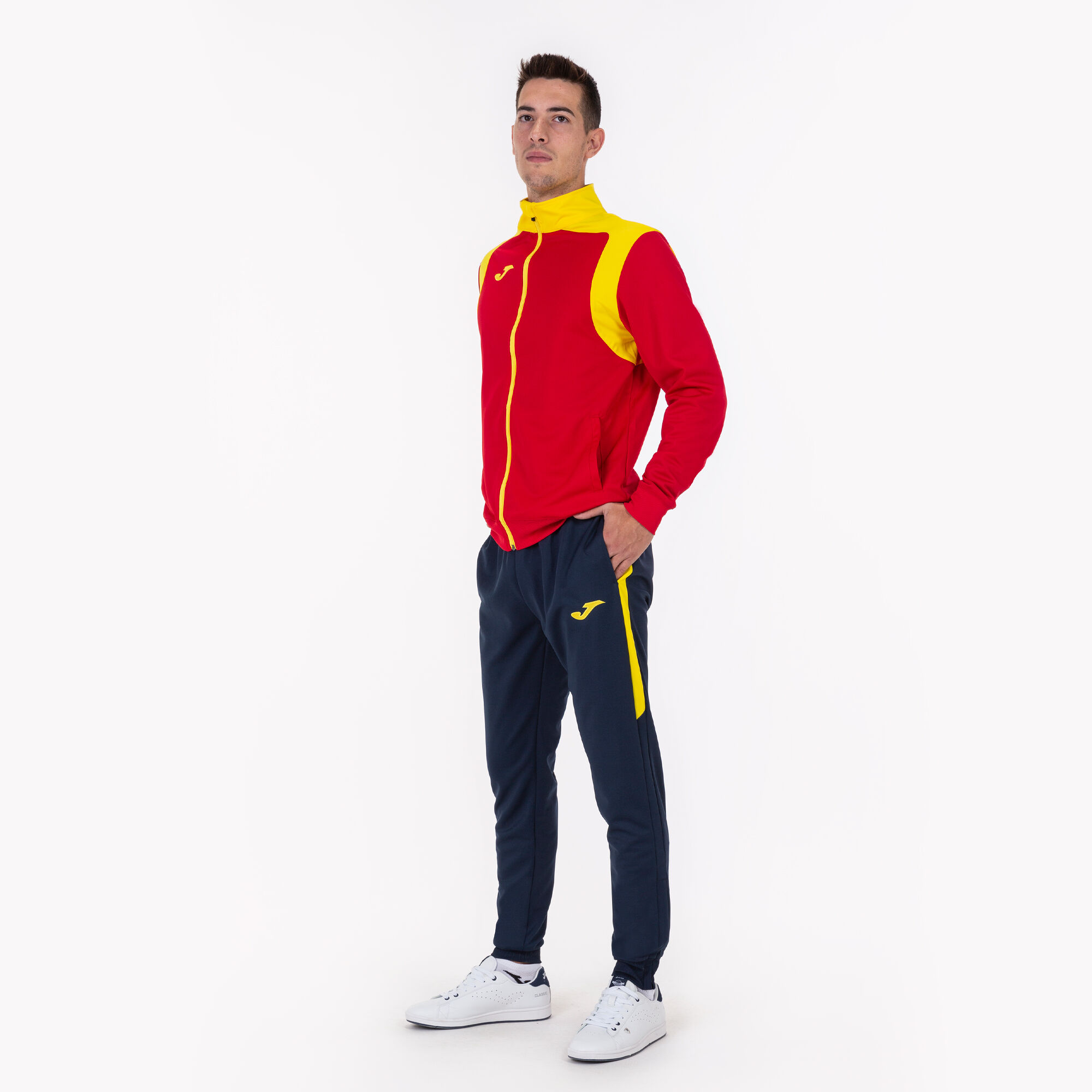Red and yellow discount sweatsuit