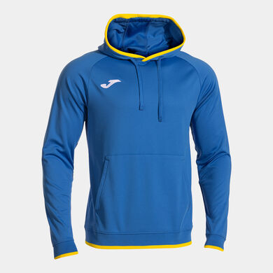 Hooded sweater man Combi Premium royal blue yellow