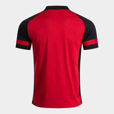 P&oacute;lo m/c homem Lider vermelho preto