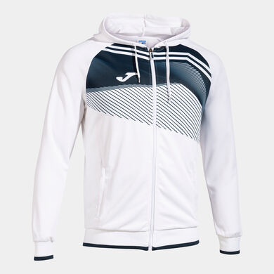 Giacca con cappuccio uomo Supernova II bianco blu navy