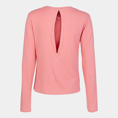 T-shirt manga comprida mulher Organic rosa
