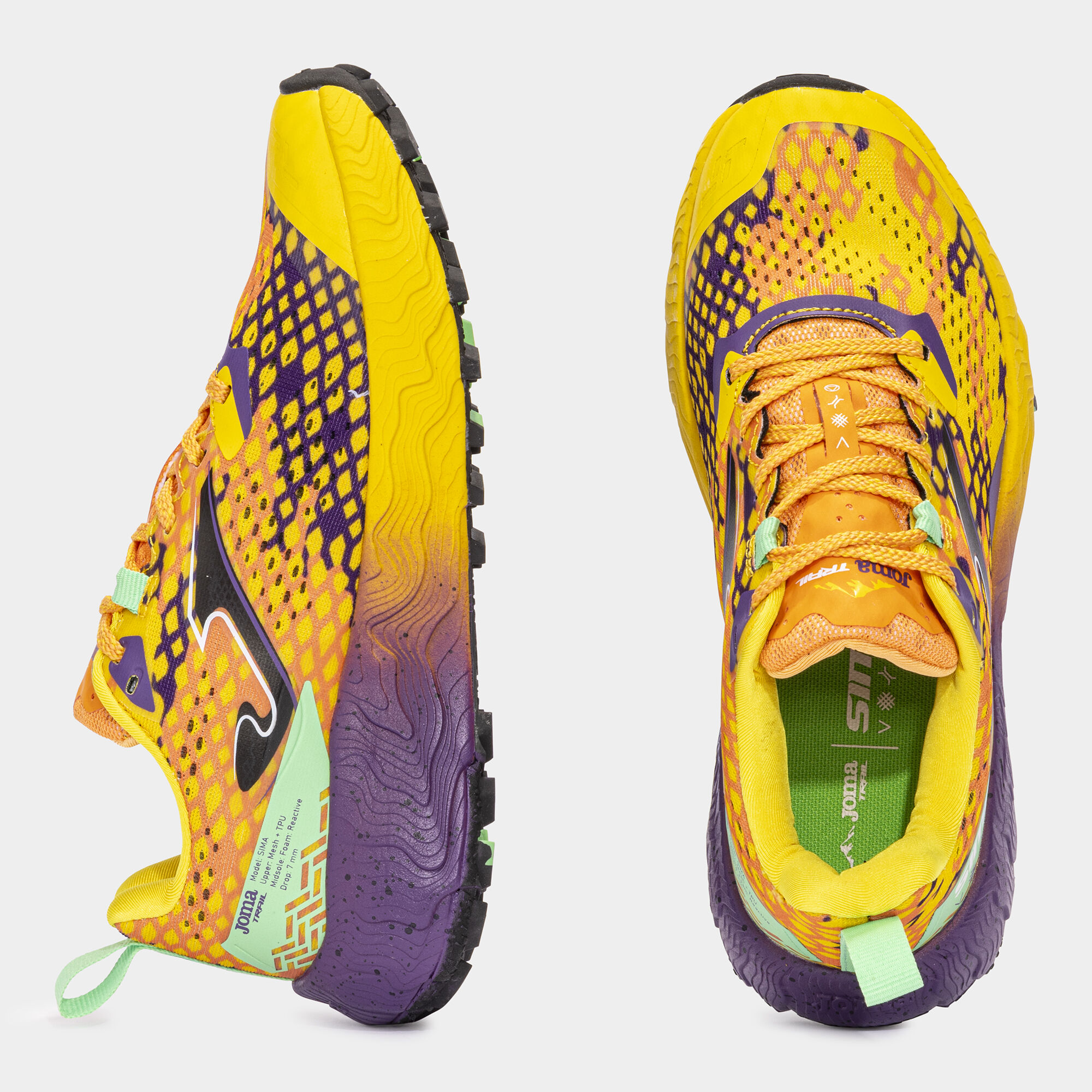 Trail running shoes Sima Lady 24 woman orange purple