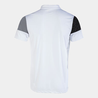 Polo manga corta hombre Crew V blanco gris