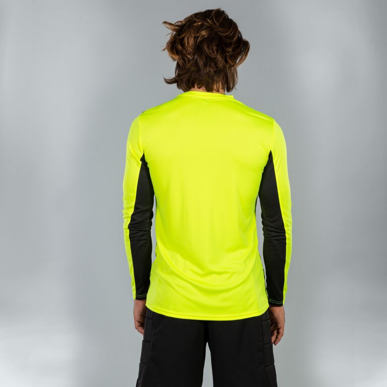 MAILLOT MANCHES LONGUES HOMME PORTERO DERBY IV JAUNE FLUO