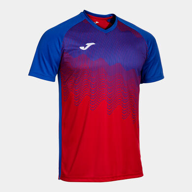T-shirt manga curta homem Tiger VI vermelho azul royal