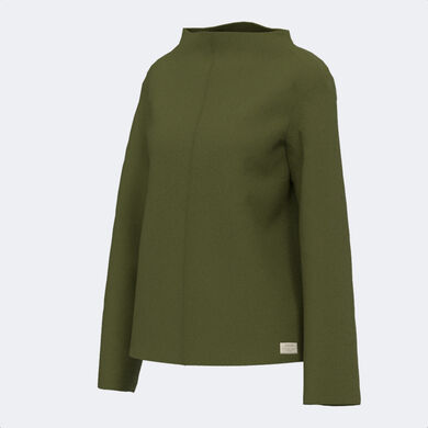 Sweatshirt woman Mimetic green