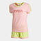 Ensemble fille Kids Camp rose vert citron