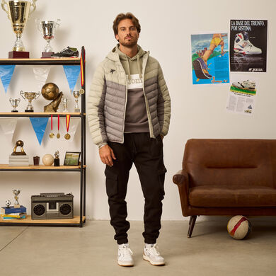 Chaqueta ligera hombre Explorer beige gris
