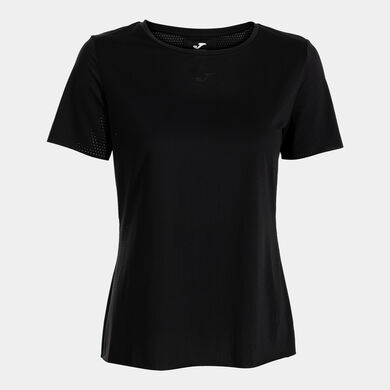Tricou cu mânecă scurtă damă Indoor gym negru
