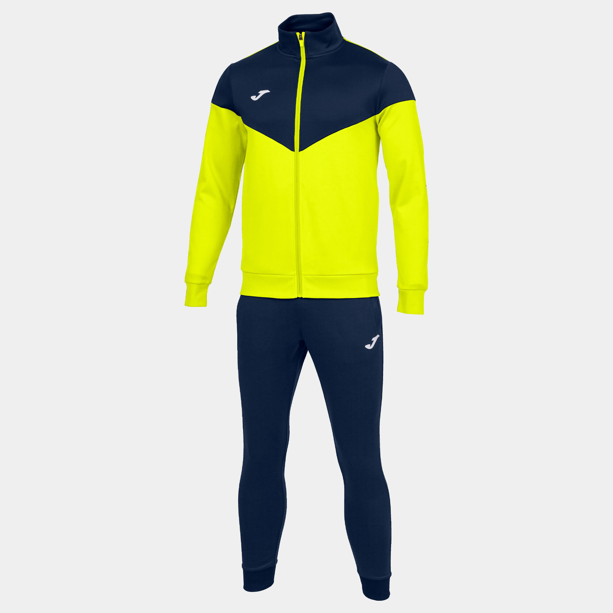 TRACKSUIT MAN OXFORD FLUORESCENT YELLOW NAVY BLUE