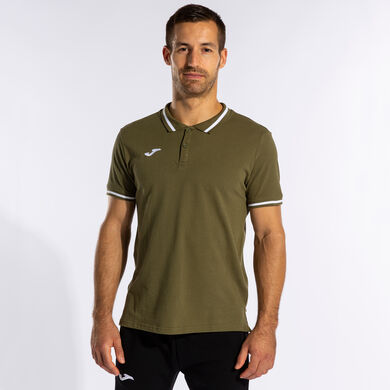 Polo shirt short-sleeve man Confort II khaki