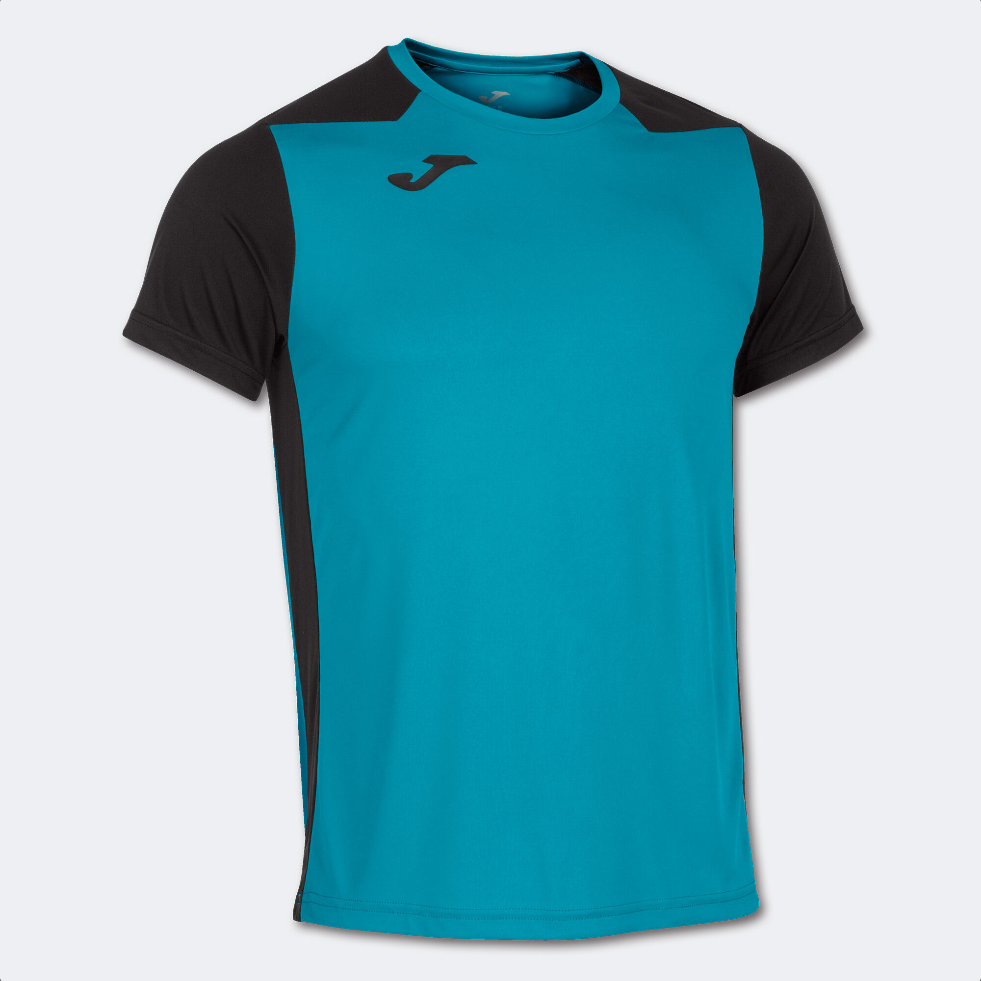 MAILLOT MANCHES COURTES HOMME RECORD II TURQUOISE NOIR