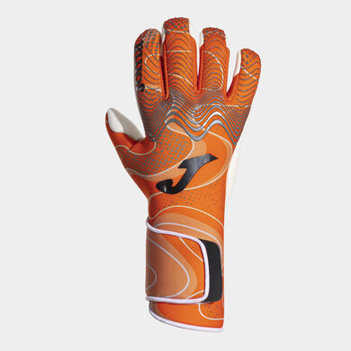 Torwarthandschuh fußball Panther orange schwarz