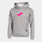 Sudadera con capucha niña Lion gris melange