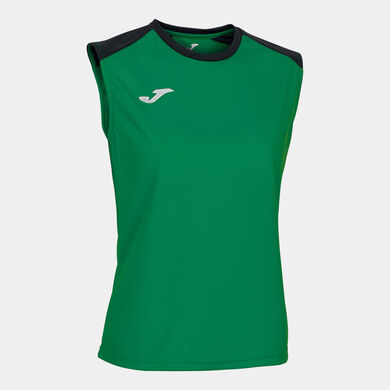 Tricou cu bretele damă Eco Championship verde negru