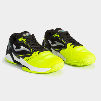 Zapatillas T.Set 23 clay hombre negro amarillo flúor