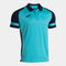 Polo manica corta uomo Lider turchese fluorescente blu navy