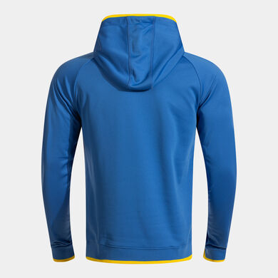 Hooded sweater man Combi Premium royal blue yellow