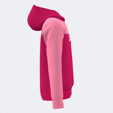 Sweatshirt mit kapuze frau Park fuchsienfarbig