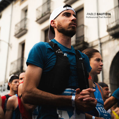 Trail-running hydration vest R-Nature black