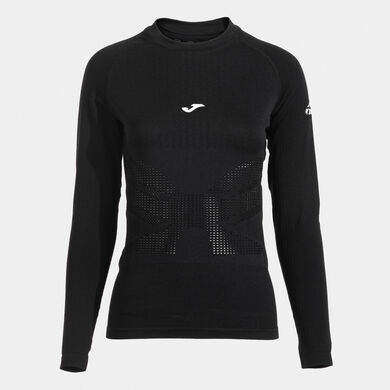 Tricou cu m&acirc;necă lungă damă R-Trail Nature negru