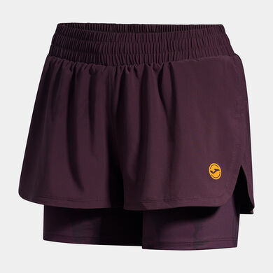 Shorts woman Indoor Gym brown orange