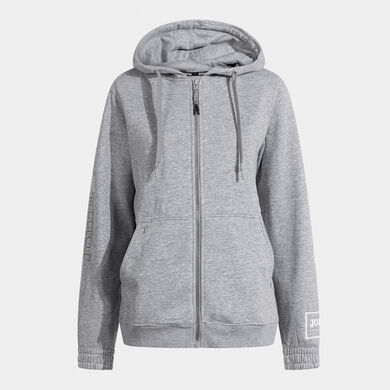 Chaqueta con capucha mujer Urban Street gris melange