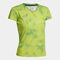 Maillot manches courtes femme Smash vert citron