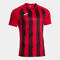 T-shirt manga curta homem Inter V vermelho preto